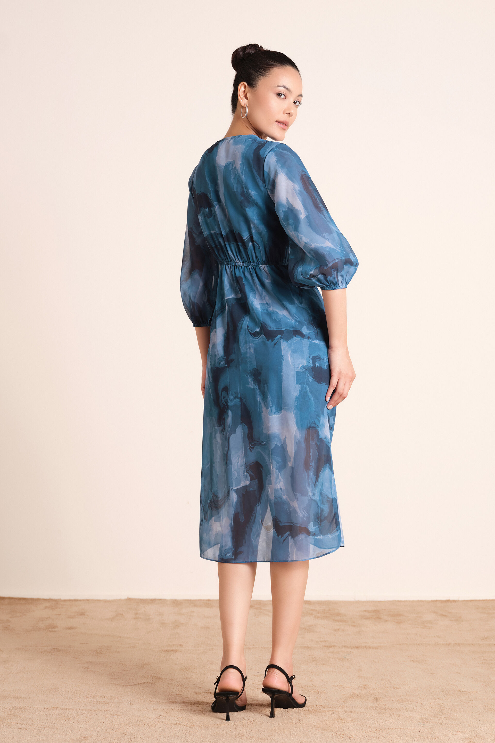 Splash of Blue Dress, Blue, image 6